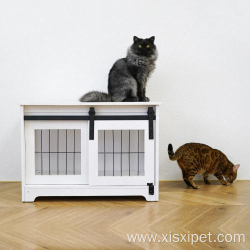 Pet Cage Furniture Style Wood House Indoor Kennel